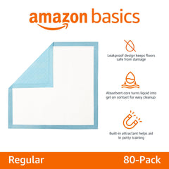 Almohadilla Amazon Basics para orina con superficie seca rápida