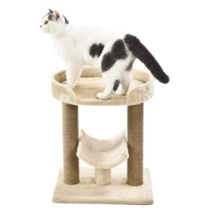 Amazon Basics arbol-gatos plataforma multiple ofrece estructura estable para interiores.