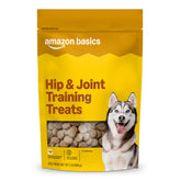 Amazon Basics frente de la bolsa de premios para perros, ideal para recompensas de entrenamiento.