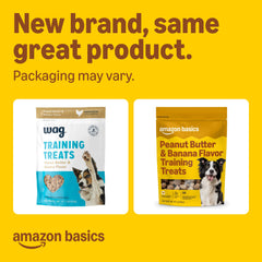 Trozos pequeños Amazon Basics con sabor maní-banano para premiar