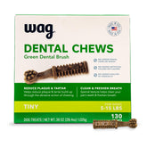 Amazon Basics tratamientos dentales para perro de tamaño pequeño, ayudan a limpiar dientes y refrescar el aliento.