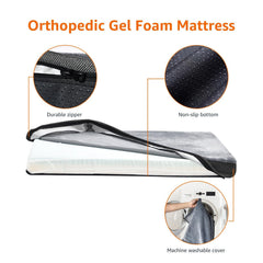 Amazon Basics diseño en forma de U con almohadas laterales.