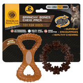 American Kennel Club, juguete entrenamiento doble tira y anillo, ideal para juego interactivo.