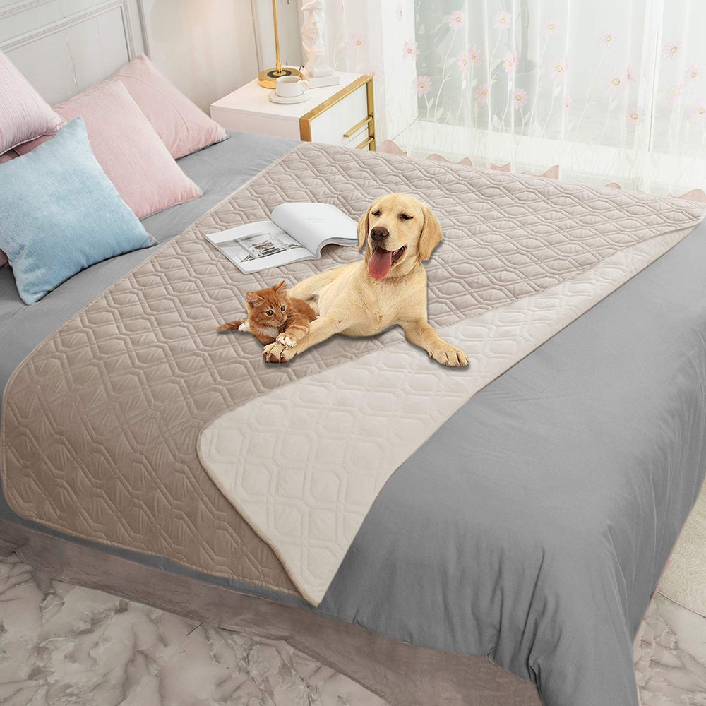 Ameritex funda impermeable para sofá mostrando dos colores, protección para muebles