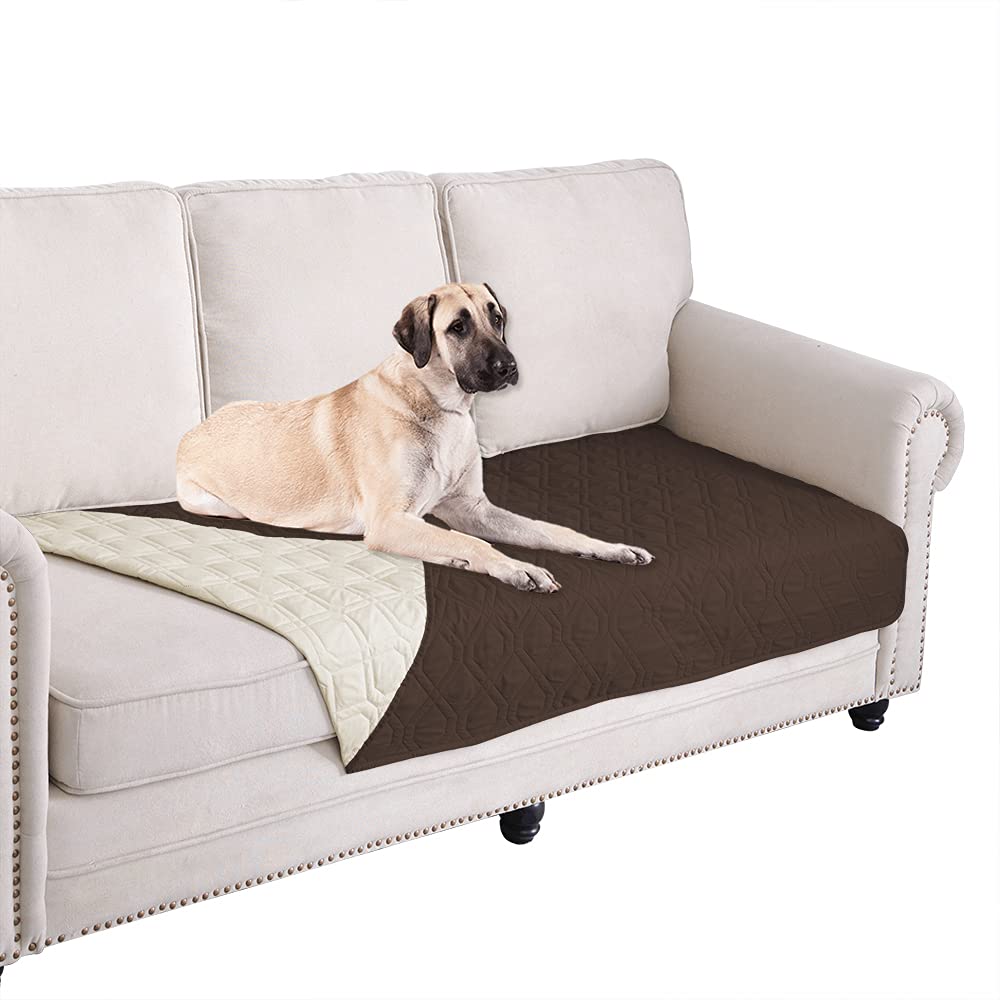 Ameritex funda impermeable para sofá con perro, protege muebles frente a derrames