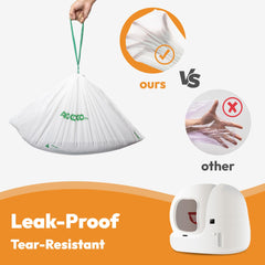 AMOGOGOPET bolsas HDPE: resistente y a prueba de fugas para la caja