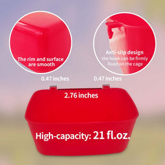 AMZSYLV taza de alimentación para jaula facilita comida estable.