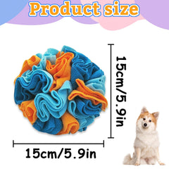 Andiker bola de olfato para perros, textura peluche suave, duradera.