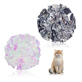 Andiker bolas Crinkle blanco y plata para juego activo en interiores.