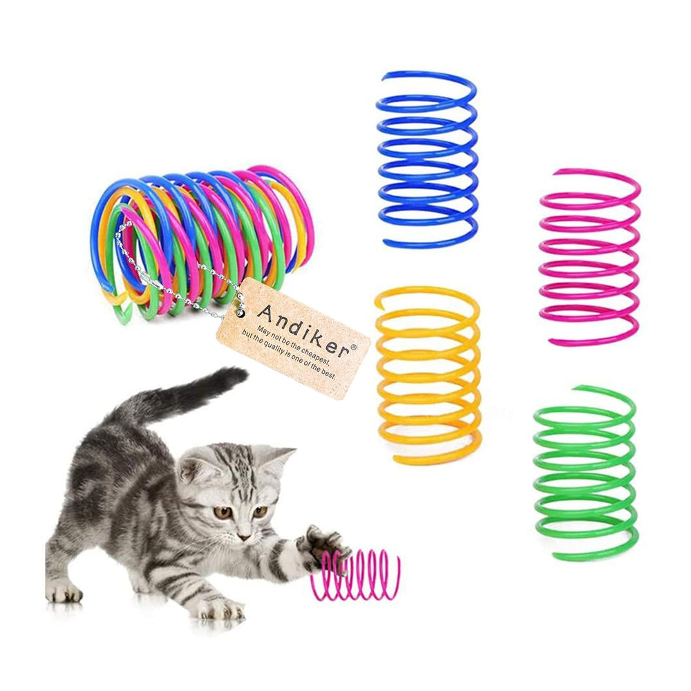 Andiker resorte espiral interactivo para juego activo del gato.