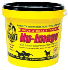 Animal Health International NU-IMAGE, apoyo para cascos y pelaje de caballos, uso diario recomendado.