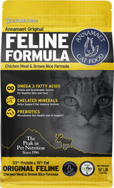 Annamaet Original Feline Formula pollo-arroz seco, pelaje saludable y energía diaria.