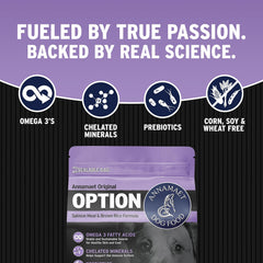 Annamaet Original Option libre de maíz, trigo y soja para dietas sensibles.