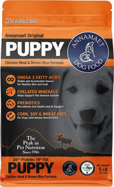 Annamaet Original Puppy, bolsa-alimento, fórmula sin maíz para crecimiento sano de cachorros.