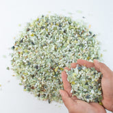 Galet Jade Anothera 1/4 pouce pour terrarium sain et décoratif.