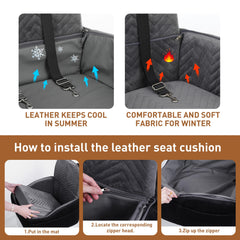 Anywish asiento perro: funda desmontable y lavable para higiene rápida tras viajes