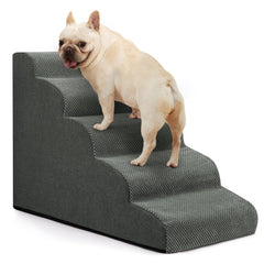 Aodisman escalera para perro, altura 15-7 pulgadas, ayuda a subir al sofá con seguridad.