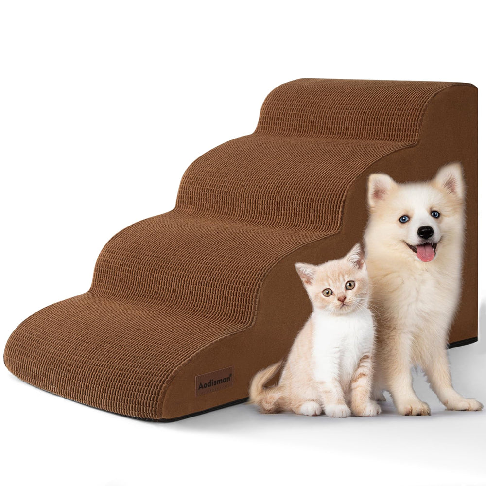 Aodisman escalones para perros 4 pasos junto a la cama, acceso cómodo