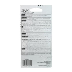 API Accu-Clear agua clara tras tratamiento elimina turbidez causada por particulas.