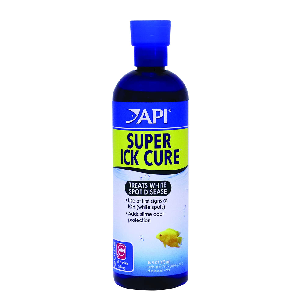API Liquid Super ICK Cure - botella de 16 oz lista para tratar Ich en acuario.