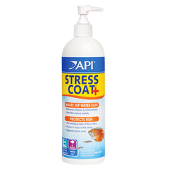 API STRESS COAT: botella de 16 onzas para acondicionar agua de acuario