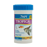 API TROPICAL FLAKES, envase de 0.36 onzas para alimentar peces tropicales.