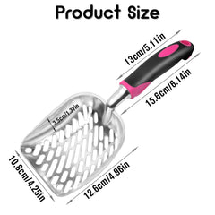 Pala Apidgrowth con malla para arena de gato y aluminio resistente