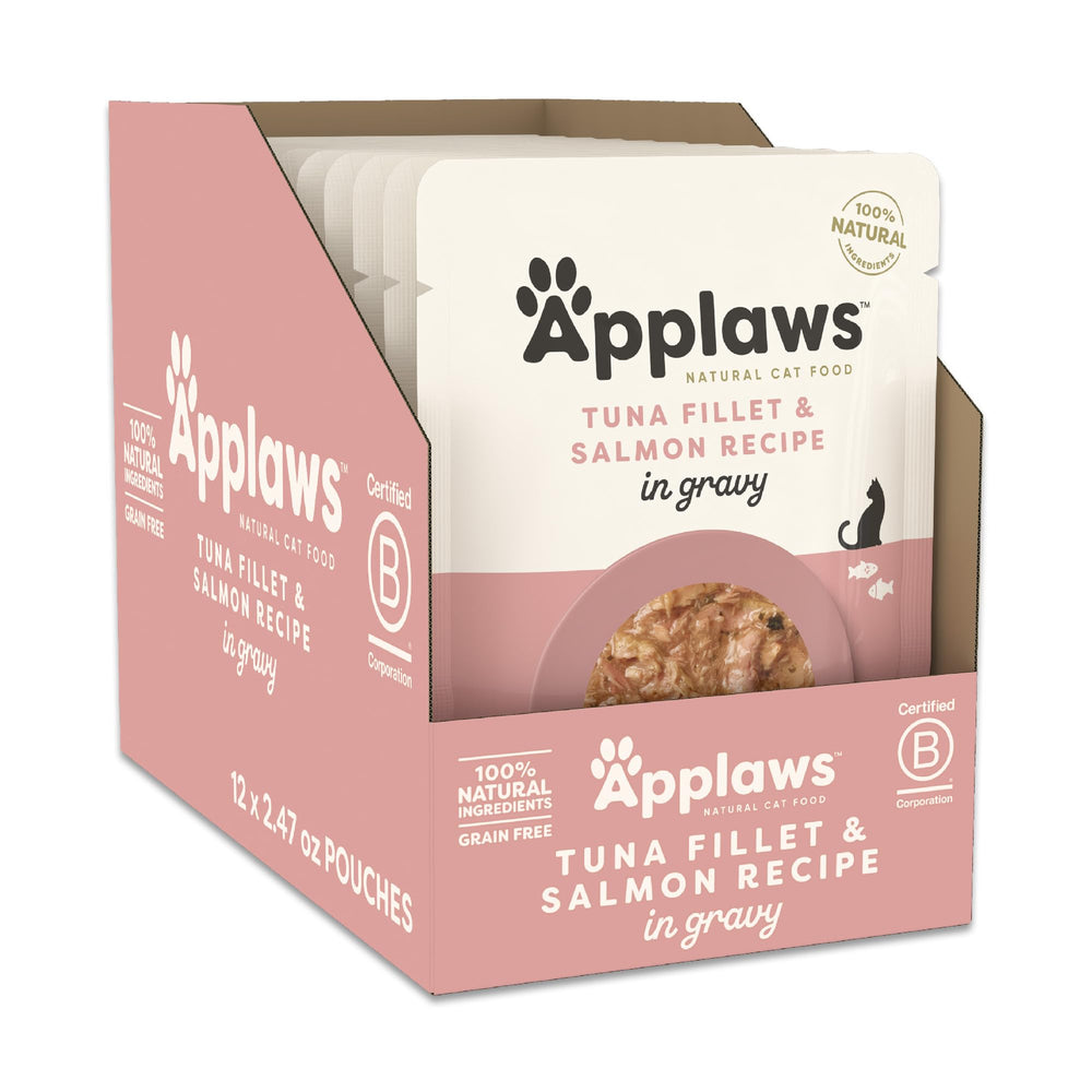 Applaws gato en salsa de atún y salmón, sabor intenso para estimular el apetito