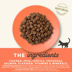 Alimento seco Applaws para gatos, proteína principal de alta calidad para vitalidad.