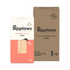 Applaws lomo de salmón entero como premio natural para gatos.