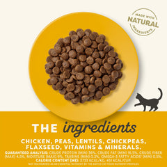 Applaws tazón con comida seca para gatos, proteína de alta calidad para una dieta equilibrada.