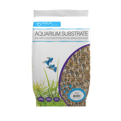 Aqua Natural Gold Pearl para acuario, grava dorada que acentúa colores y es base segura.