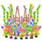 AQUANEAT plantas artificiales para acuario con colores variados y efecto decorativo