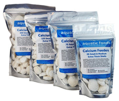 Alimentador de calcio Aquatic Foods Inc. concha pequeña para crustáceos saludables.