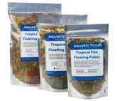Copos tropicales con krill de Aquatic Foods Inc, posible mejora en la viveza de los peces