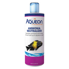 Aqueon neutralizador de amoníaco en frasco dosificador para acuario.