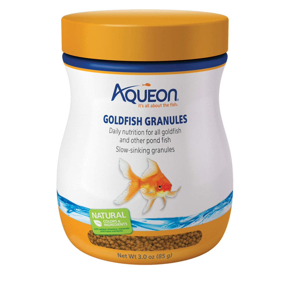 Aqueon granulos pez dorado 3oz paquete: nutrición diaria para peces dorados.