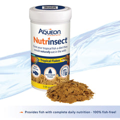 Aqueon Nutrinsect ingredientes insectos, proteína para crecimiento saludable