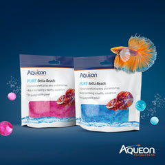 Bolas Betta Aqueon PURE brindan enriquecimiento suave para bettas.