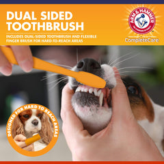 Cepillo dental de doble cabeza Arm & Hammer, facilita la limpieza profunda de dientes.
