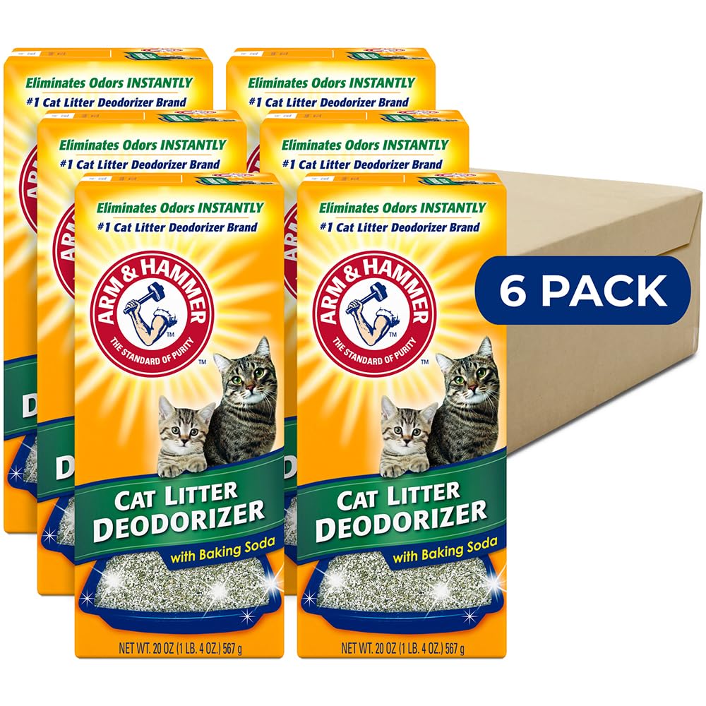 Arm & Hammer desodorante para arena gatuna: elimina olores de inmediato.