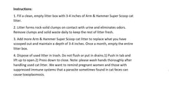 Arm & Hammer Super Scoop libre de polvo, grumos firmes para eliminar la fuente