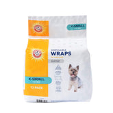 Arm & Hammer wrap para perro macho, talla XS, cintura 9-14 pulgadas, protección de fugas.