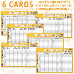 Arrowbash registros y collares de colores para identificar cachorros con claridad