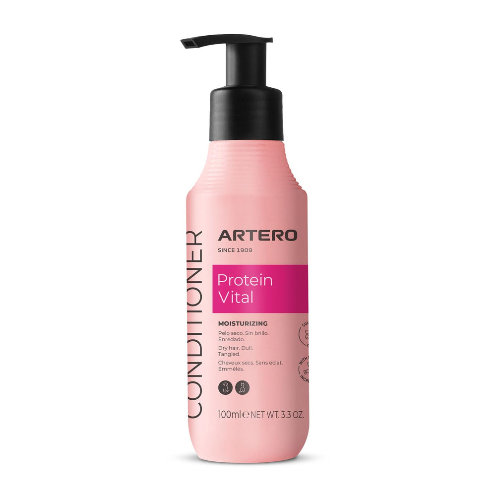Artero Proteína Vital: bote vertido; hidrata profundamente y mejora elasticidad del pelaje