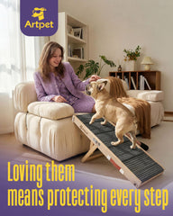 Artpet rampa con ajuste de altura en cuatro niveles para sofá y cama.