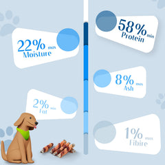 ASMPET perro mordiéndolo: palito digestible, sin cuero crudo