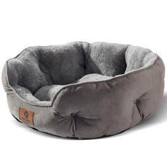 Asvin cama para perro mediano con sherpa suave, ideal para dormir plácidamente.