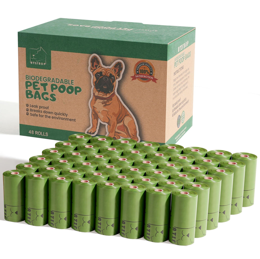 ATIFBOP bolsas basura perro biodegradable de 720 unidades, opción ecológica para paseos.