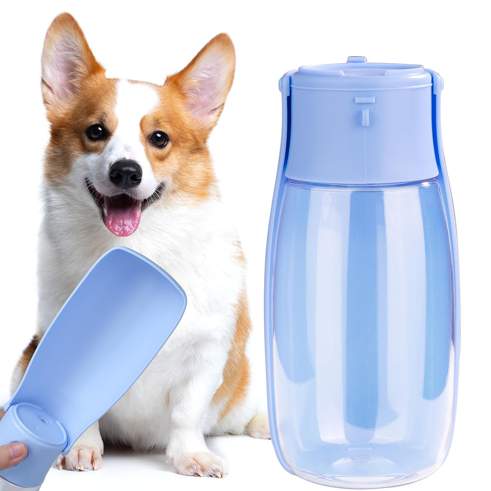 AVELORA botella plegable para mascotas en paseo, fácil de transportar